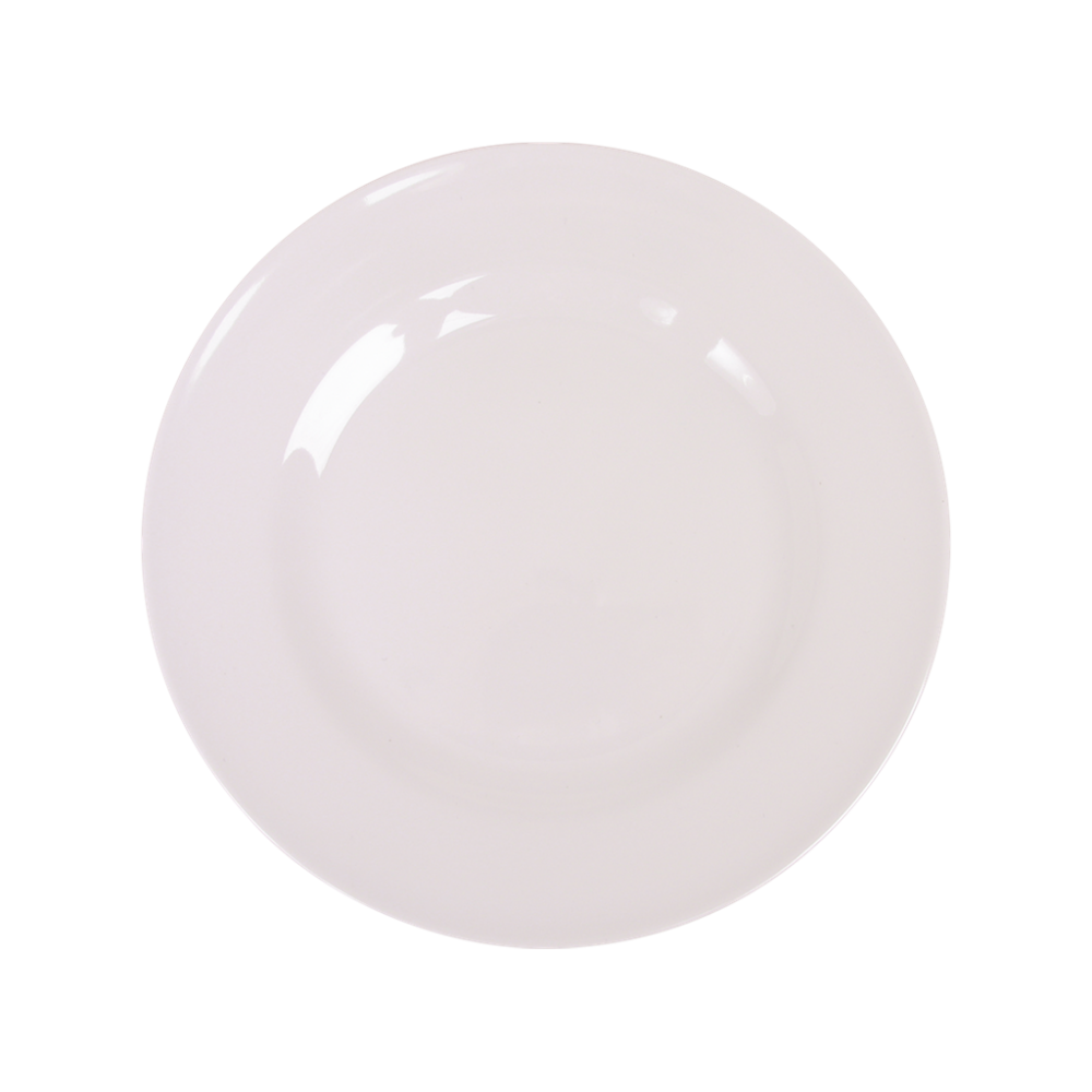 White Melamine Side Plate or Kids Plate By Rice DK